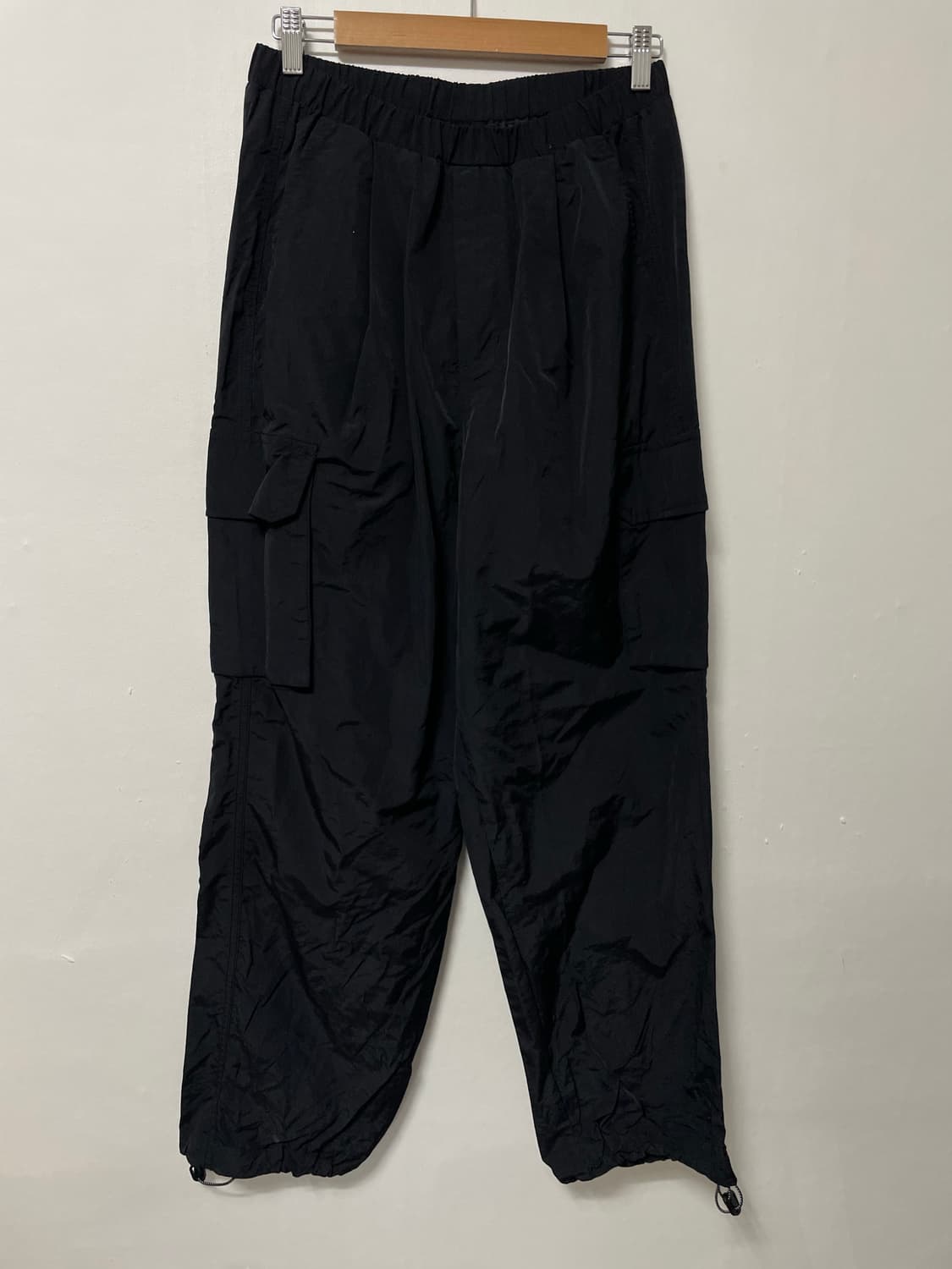 30-32 디미트리블랙 나일론 카고 와이드바지 정품 상품이미지1
