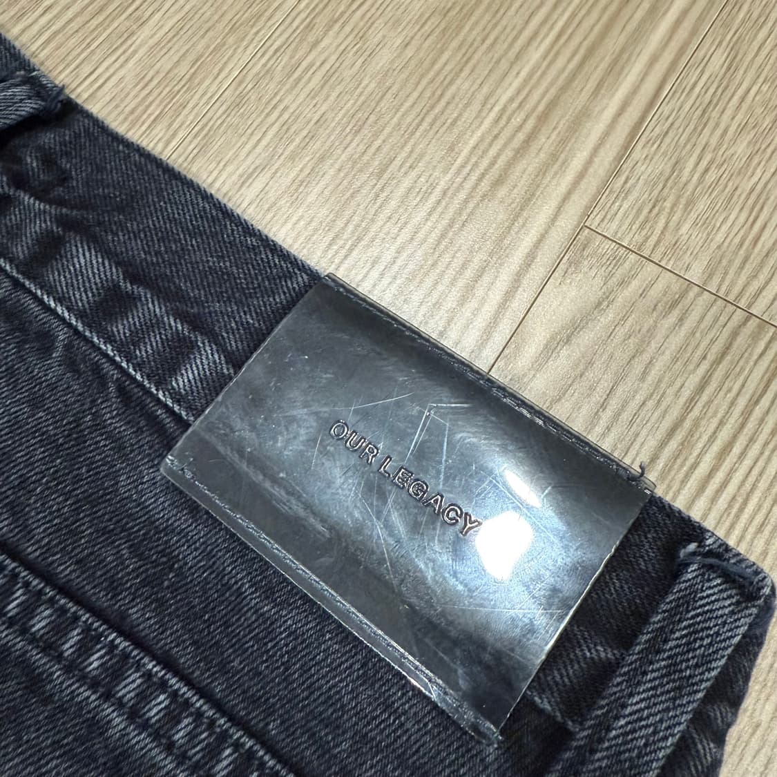 [32]아워레가시 세컨드컷 데님 블랙 상품이미지7
