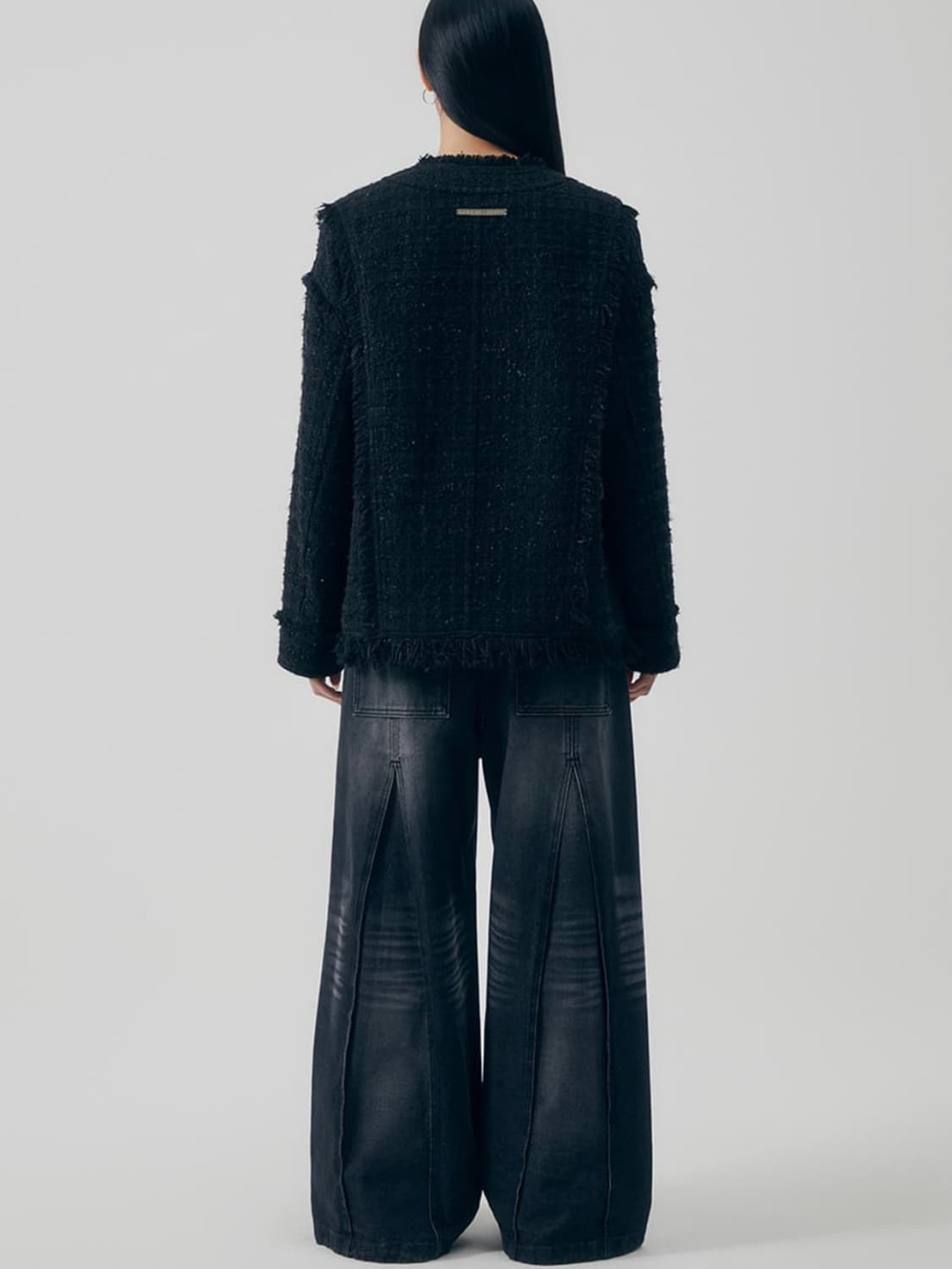 트리밍버드 Frayed Trim Tweed Over-fit Jacket 상품이미지5