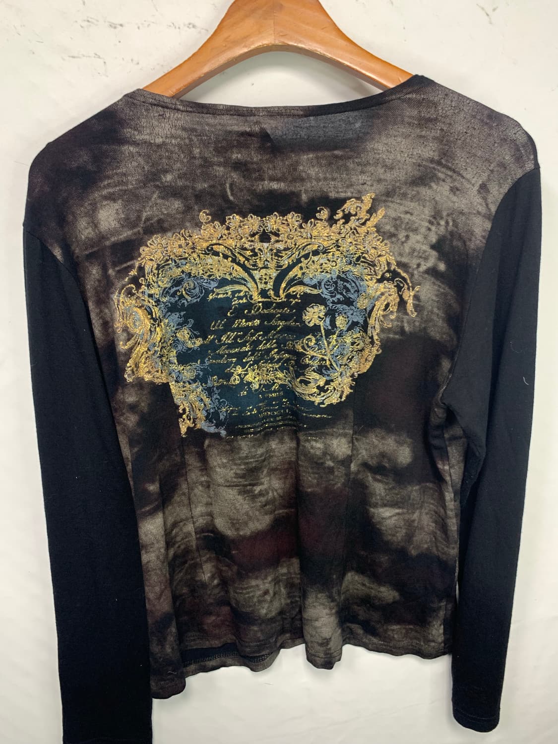 Deep Brown Eyelet Printed Long Sleeve 상품이미지4