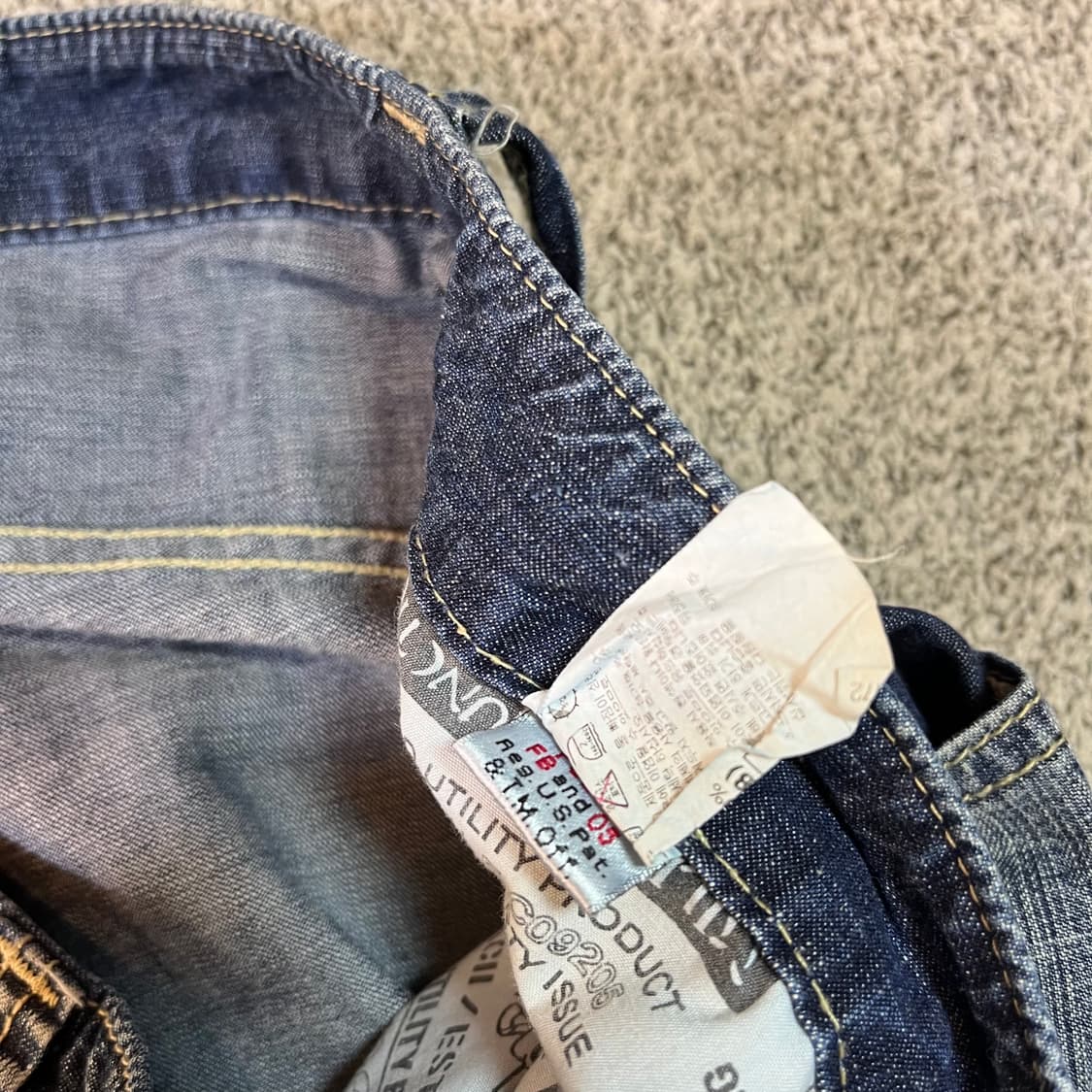 후부 데님 팬츠 상품이미지5