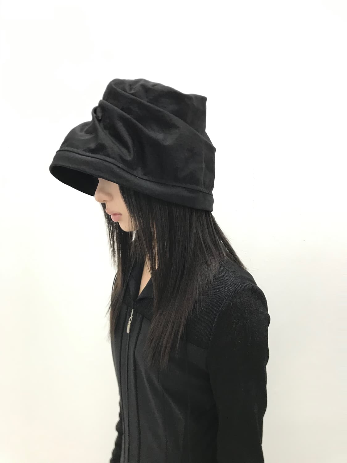 Twist shirring loose fit bucket hat 상품이미지3