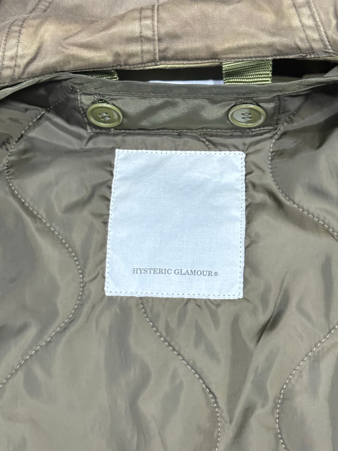 히스테릭 글래머 아카이브 신슐레이트 패딩 결합 m-65 후드 집업 자켓 상품이미지8