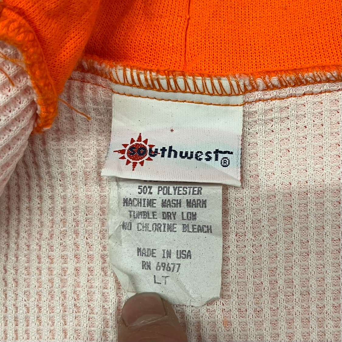 90s 빈티지 써멀 후드 집업 (100-105) 상품이미지4