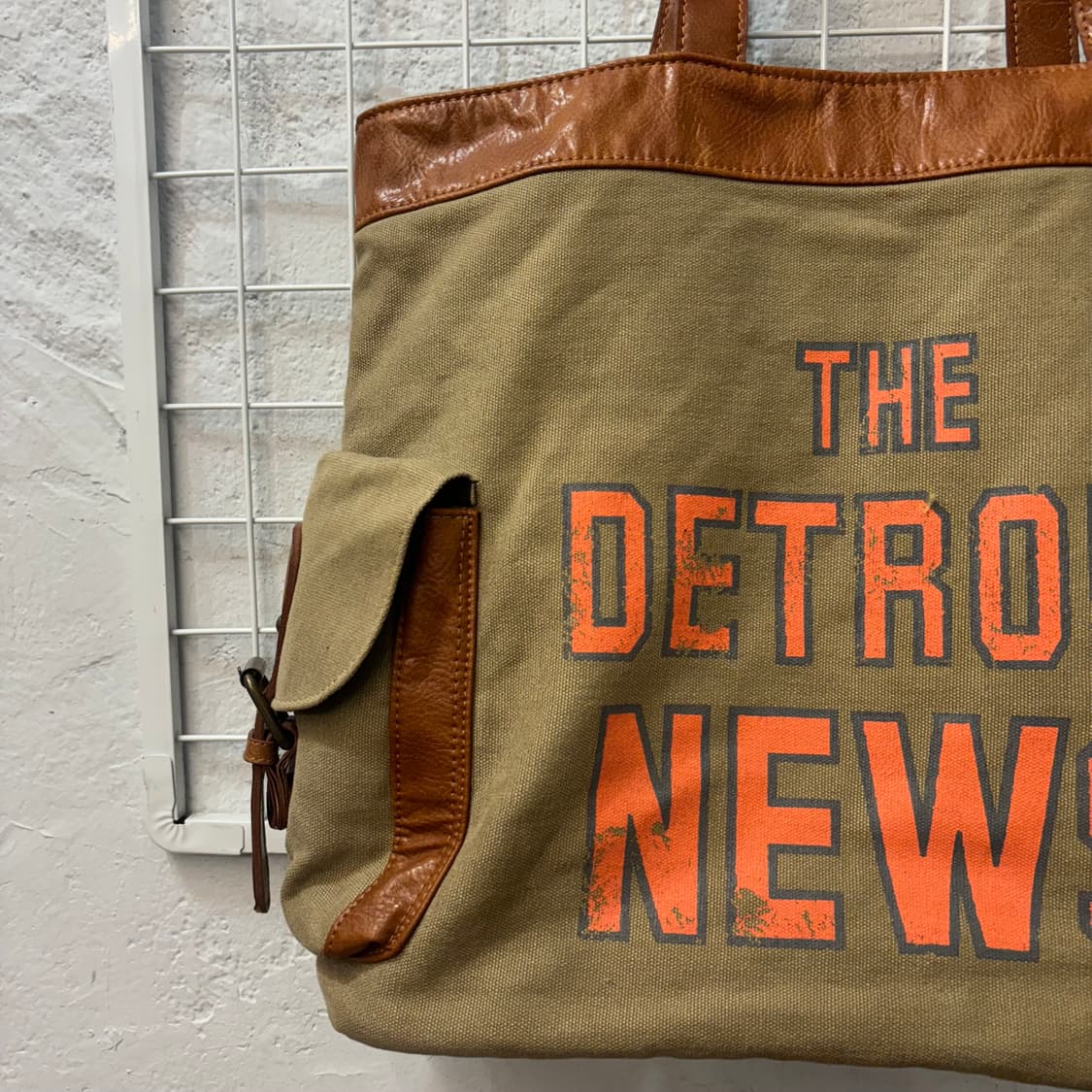 VTG The Detroit News 뉴스 페이퍼 백 OS 상품이미지3