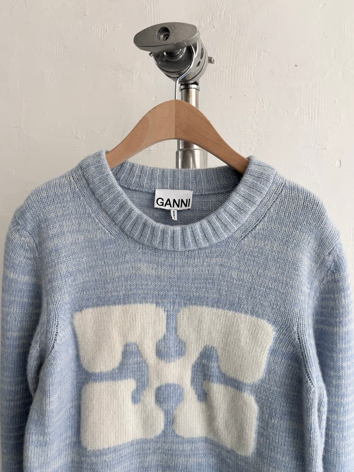 Ganni 가니 그래픽 아이스컬러 로고 니트 상품이미지5