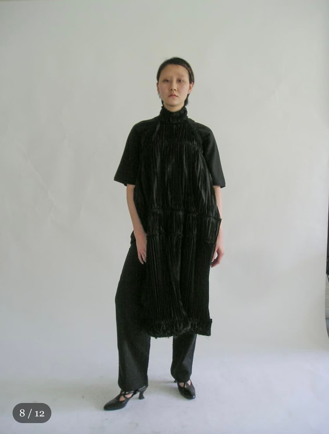 eonts hand crease apron black 상품이미지3