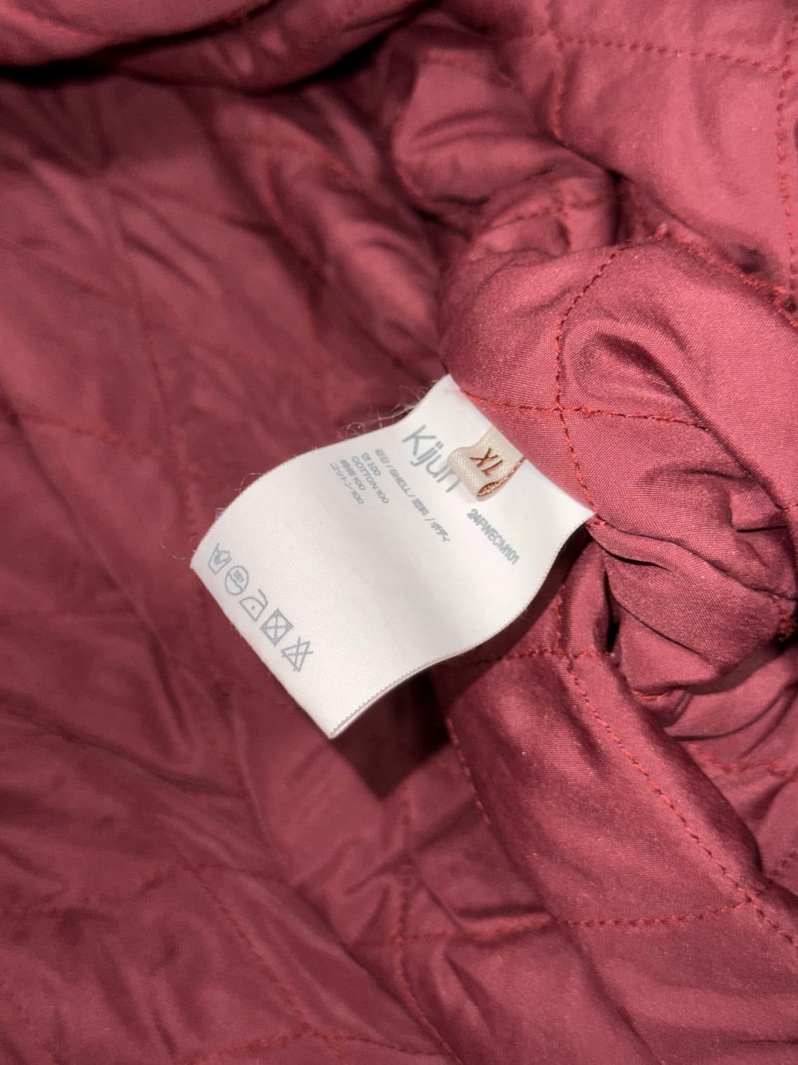 kijun Royal hooded jumper 버건디컬러 상품이미지5