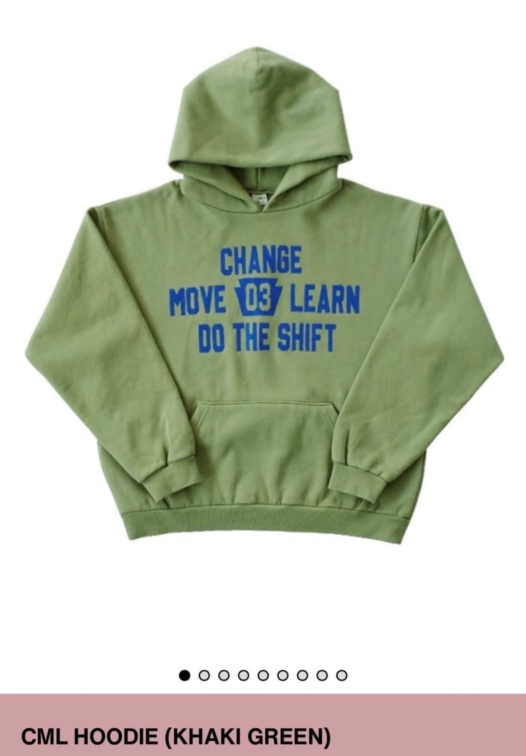 컬렉트피시스 CML 그린 후드티 상품이미지1