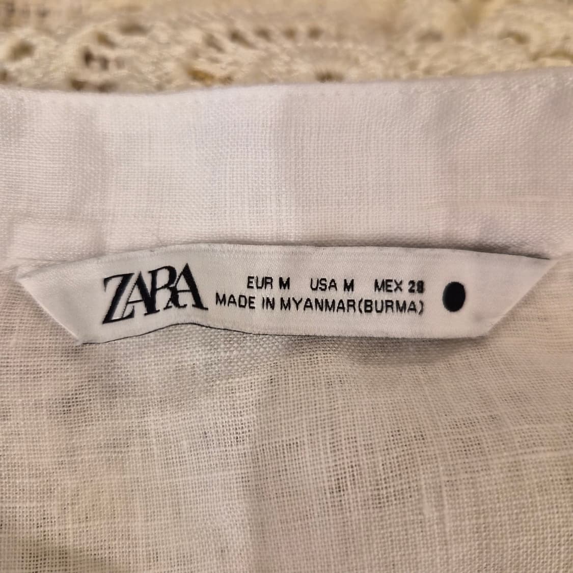 재팬 ZARA 퓨어 린넨 오버 셔츠 상품이미지10