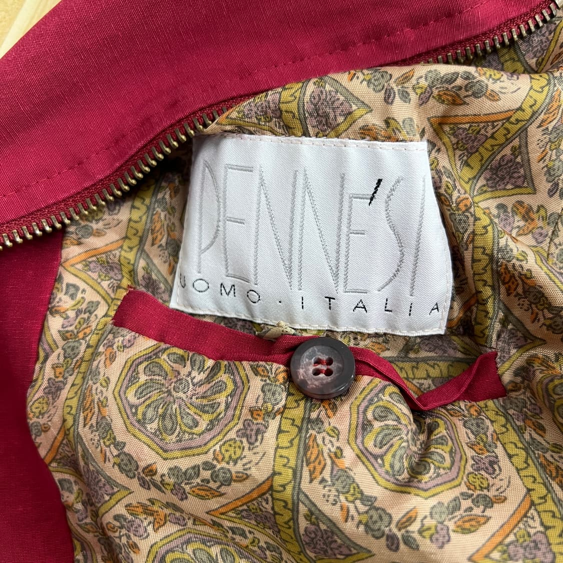 pennesi 페네시 이탈리아 빈티지 레드 봄버 자켓 48 상품이미지3