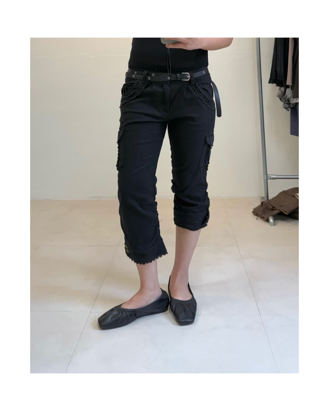 Axes femme 레이스 카프리 팬츠 상품이미지2