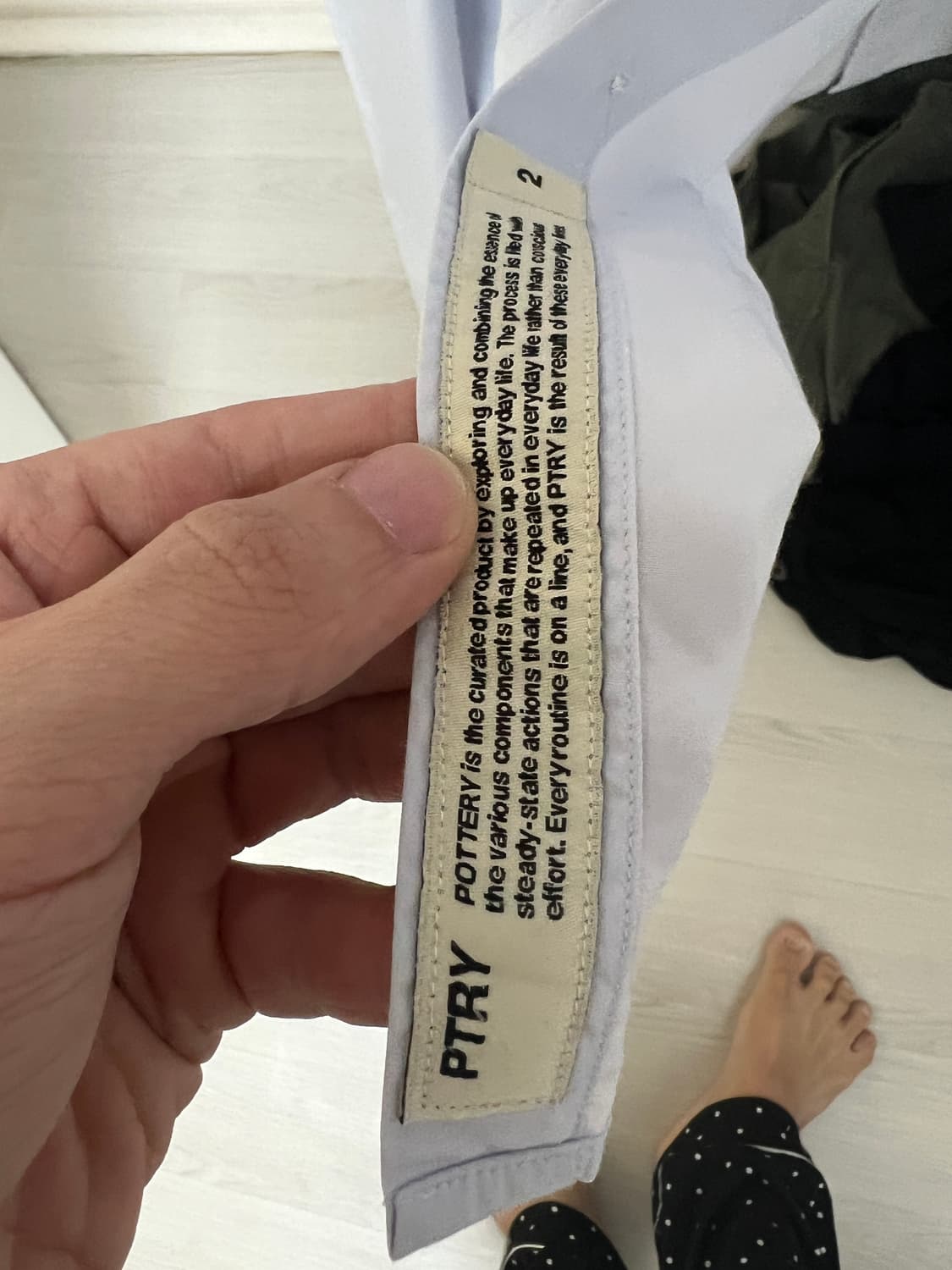 포터리 컴포트 셔츠 삭스 2사이즈 팝니다 상품이미지4