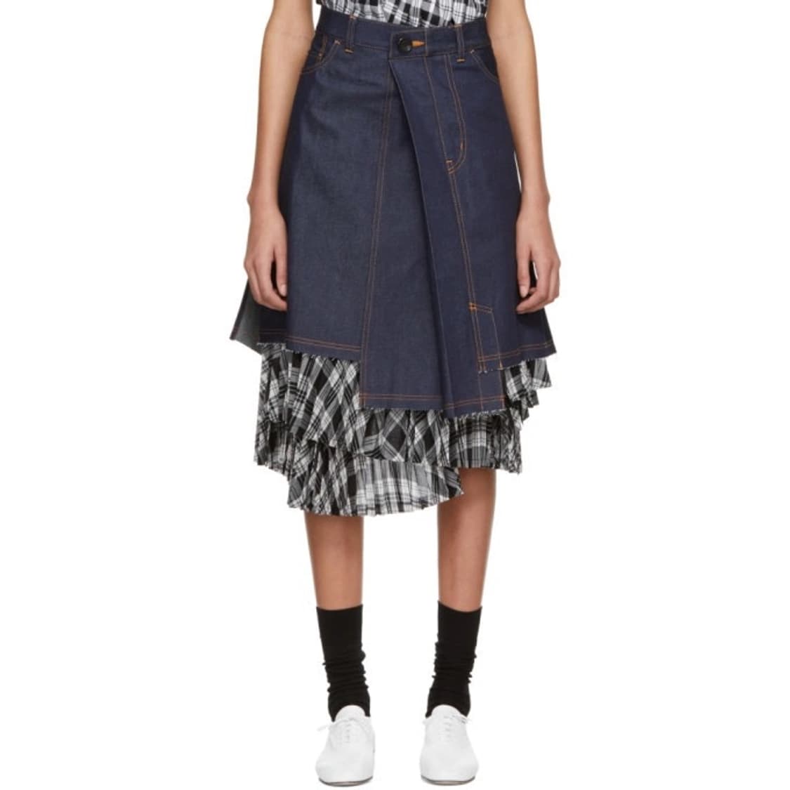 꼼데가르송 트리콧 데님스커트 상품이미지5