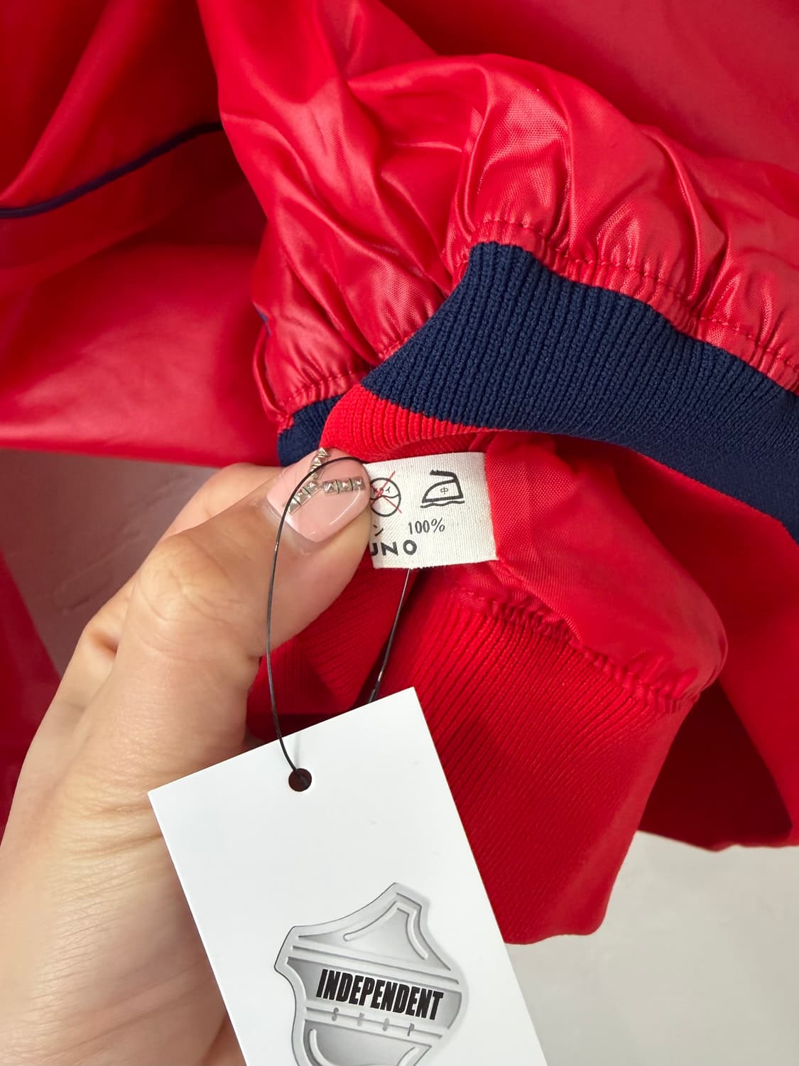 80s BLUE IMPULSE 나일론 스포츠 자켓 상품이미지7