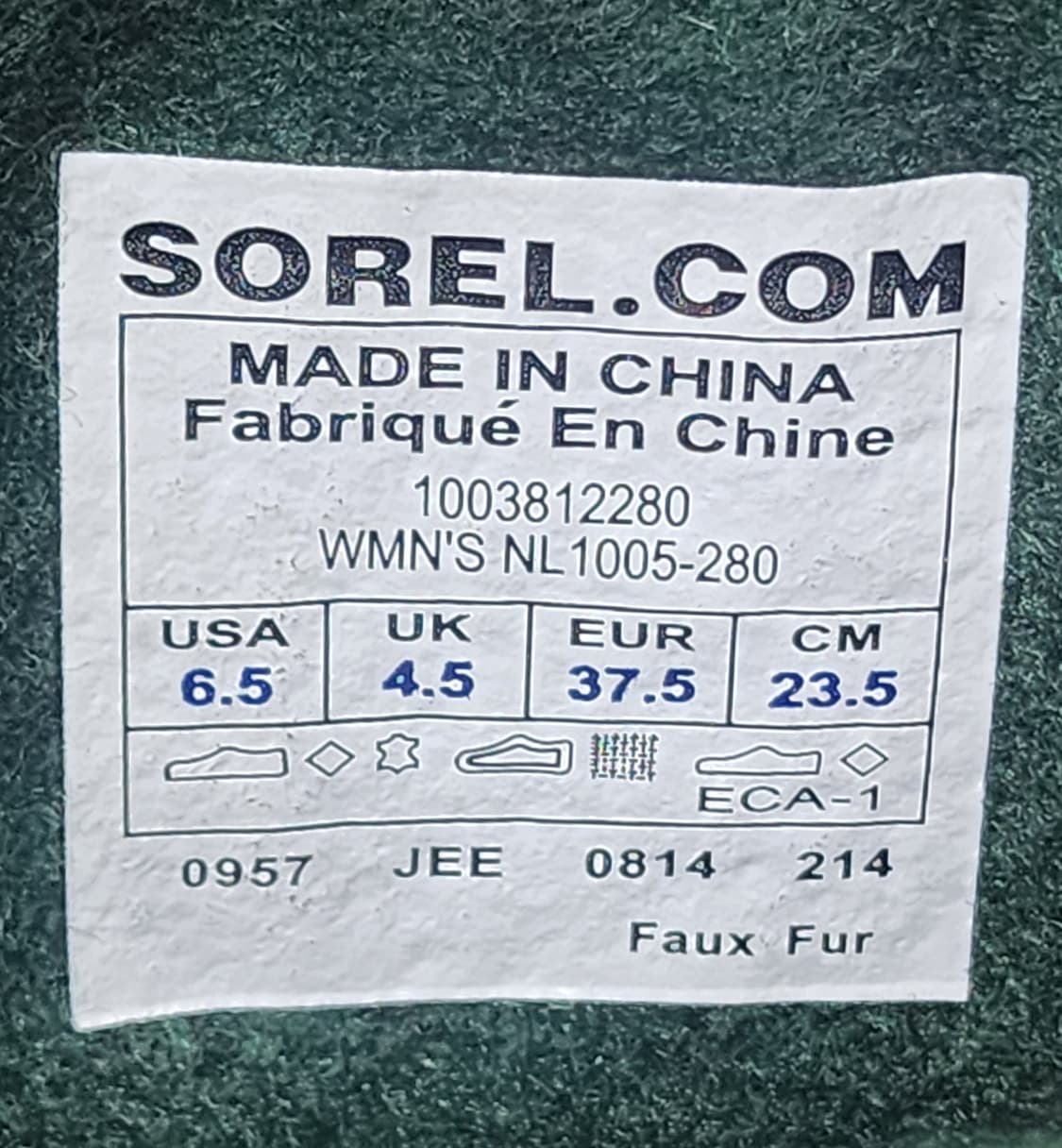 소렐 카리부 여성 방한화 235 순록 방한부츠  LB56 상품이미지7