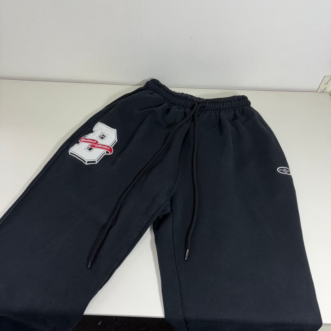 XS 배드블러드 블랙 루즈핏 스웻 조거팬츠 상품이미지1