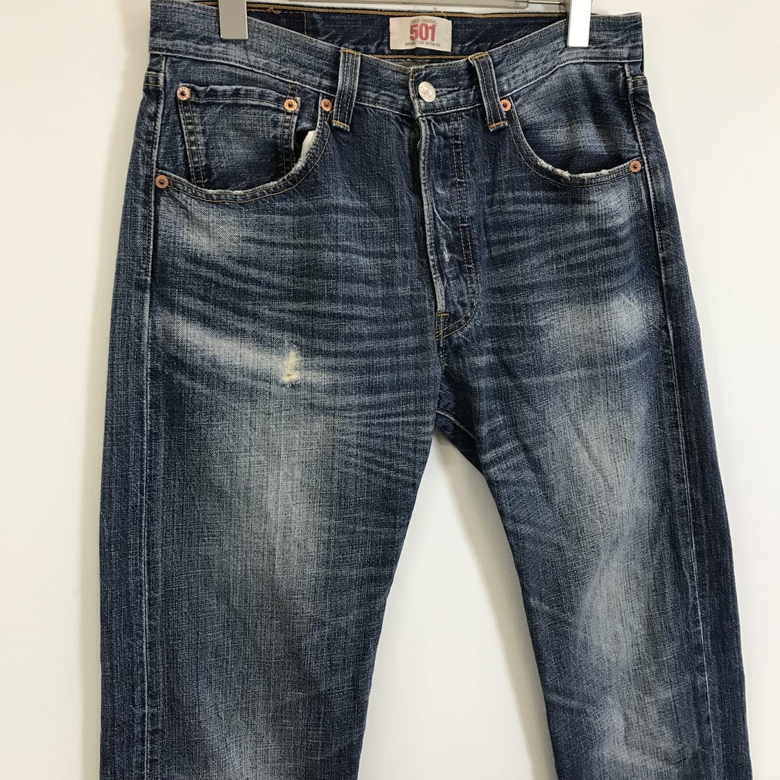 리바이스 00s 501 워시드 데님청바지 [32x33] 상품이미지2