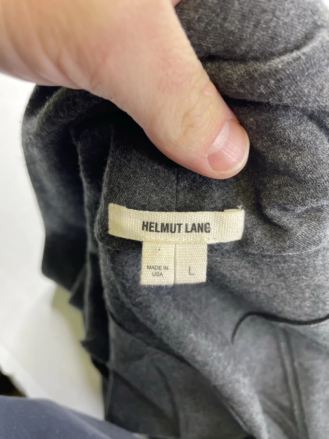 헬무트 랭 소나 울 비대칭 지퍼 자켓 상품이미지2