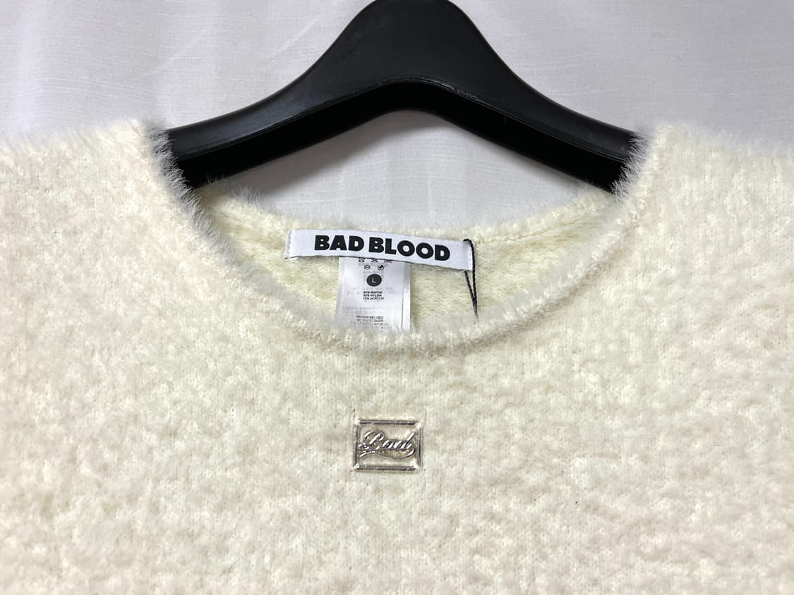 (새상품) 배드블러드 여성 헤어리 니트 베스트 조끼 _ 아이보리 상품이미지2