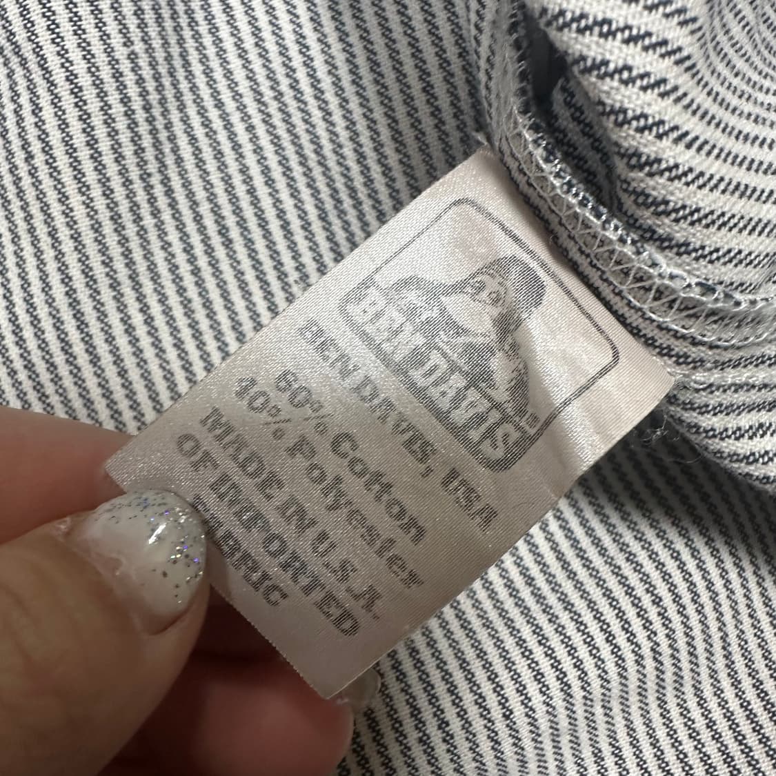 ✨ (바배) 벤데이비스 히코리 스트라이프 워크 셔츠  상품이미지5