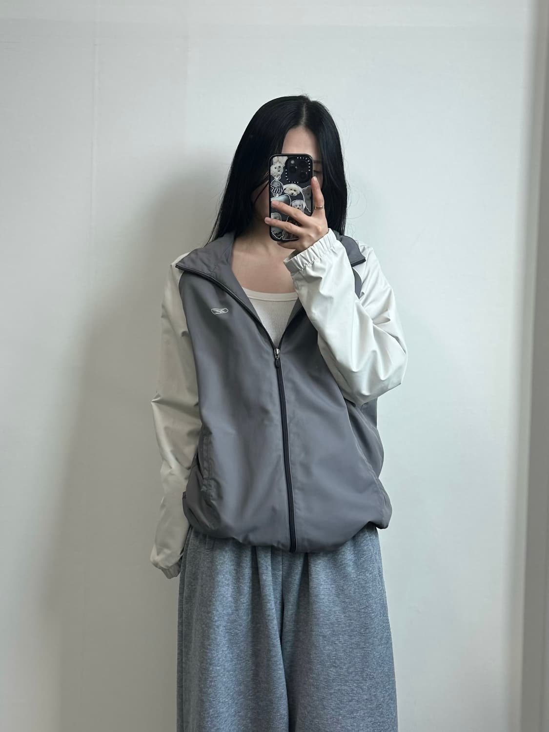 리복 올드스쿨 나그랑 배색 바람막이 상품이미지1