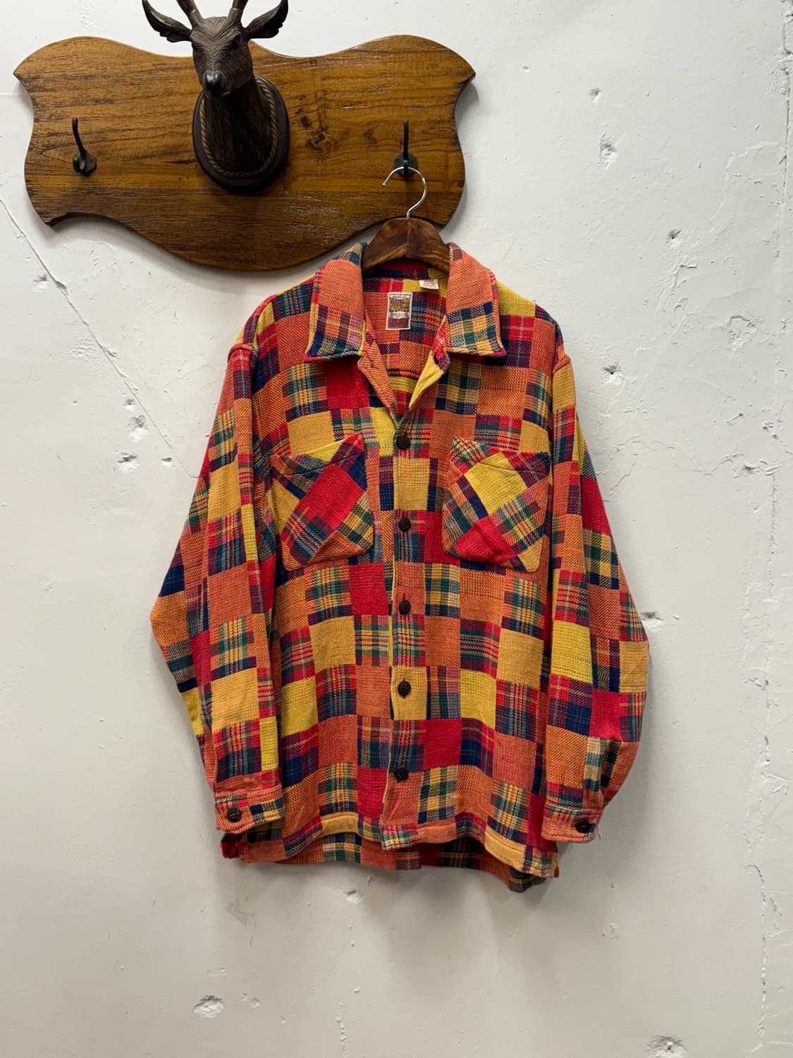 L) Made in India Cotton Patchwork Shirt 상품이미지2