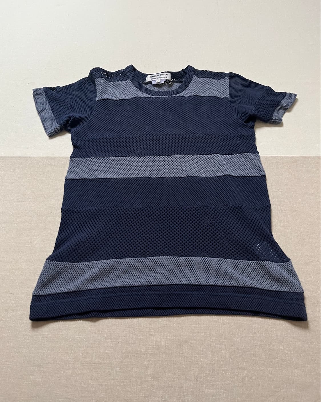 꼼데가르송 메쉬 패널 티셔츠 comme des garcons 시스루 상품이미지6