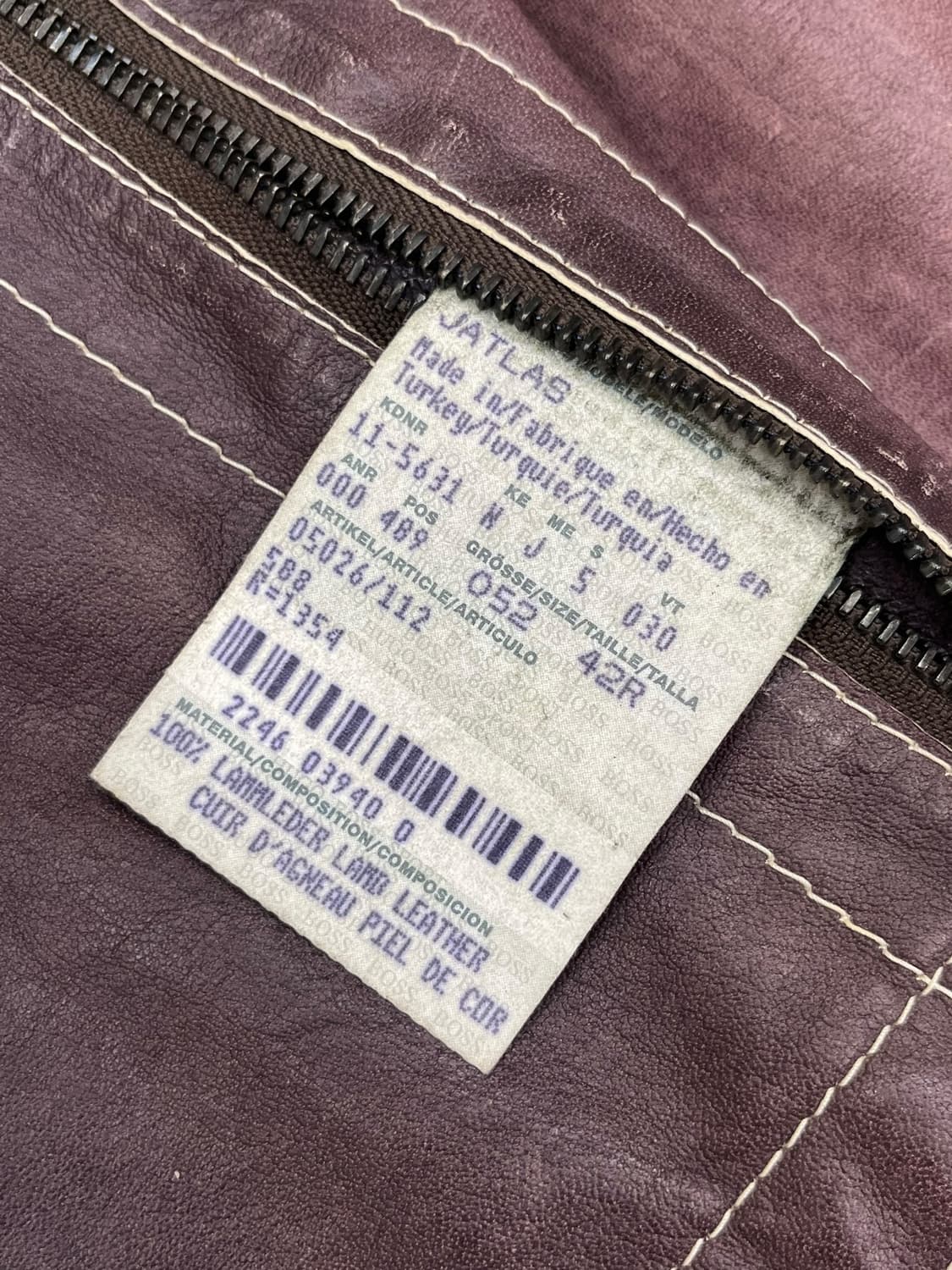 00’s 휴고 보스 램스킨 레더 자켓 상품이미지10