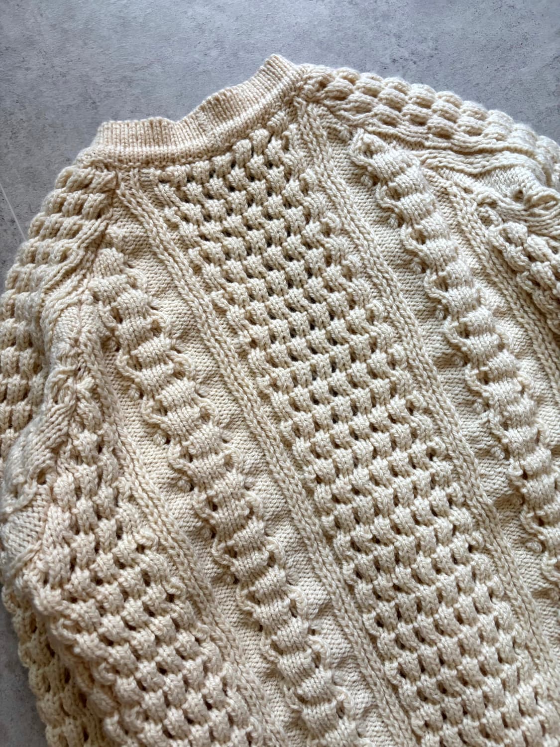 80's John Molloy 아란 울 피셔맨 가디건 100~103 상품이미지9