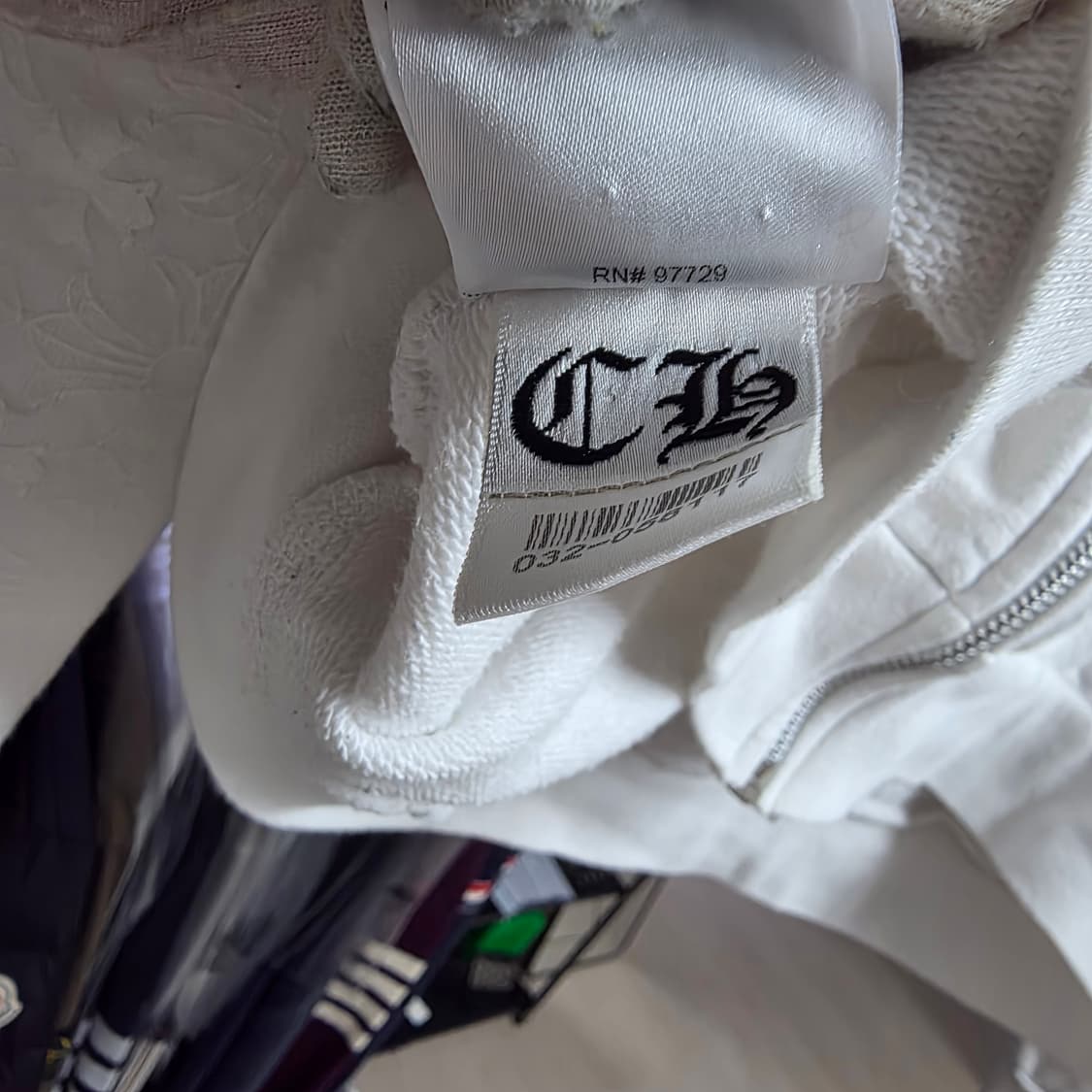 {클로젯}[국내 유일 매물]크롬하츠 버티컬 플러스크로스  올오버 후드집업 상품이미지10