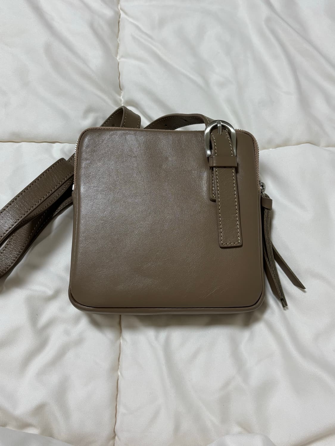 미닛뮤트 트윈스퀘어백 그레이베이지 상품이미지2