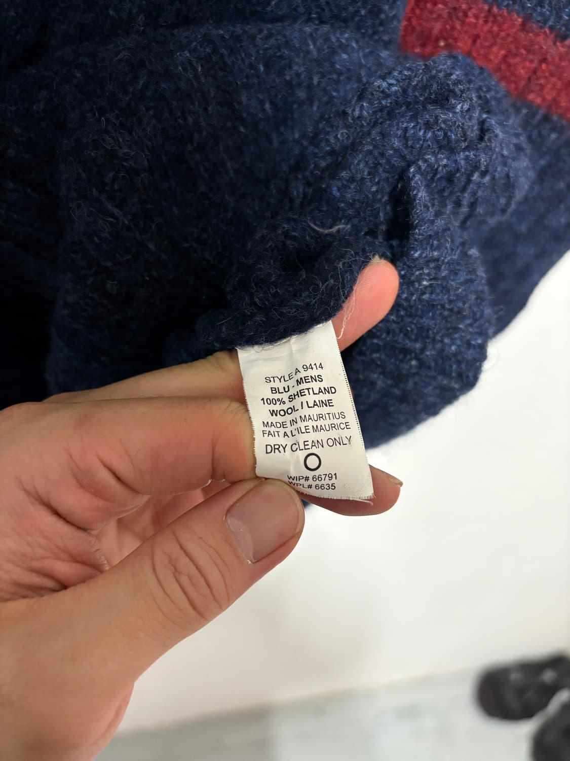 [XL] WOOLRICH MARINE KNIT NAVY 상품이미지4