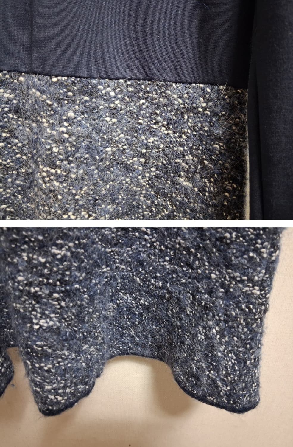 이탈리아 막스앤코 면배색 울 원피스 네이비 미디7부소매 66
원산지 이탈 상품이미지5