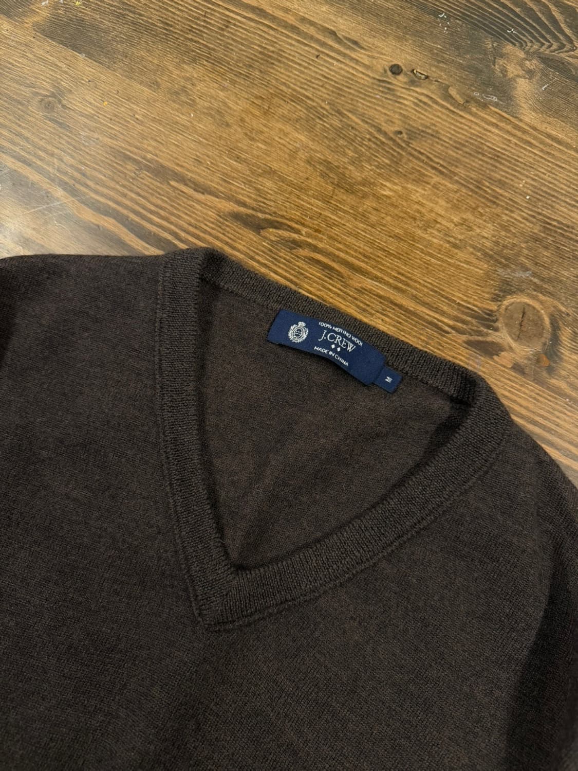 제이크루 램스울 브이넥 니트 남성95 상품이미지4