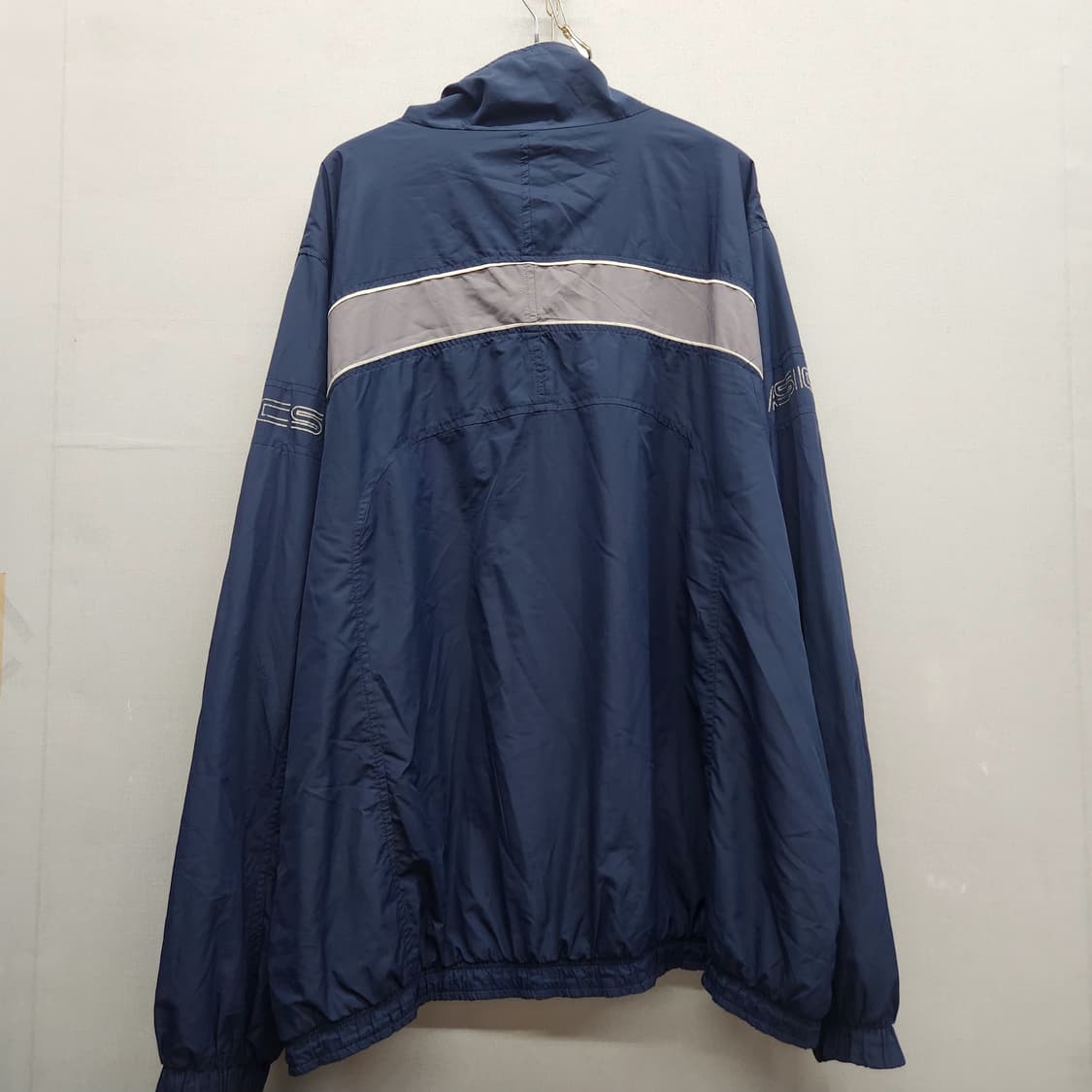 올드스쿨 아식스 로고/사이드 바람막이 자켓 3XL 상품이미지5