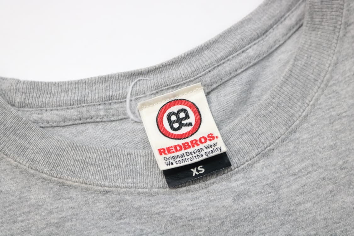 REDBROS 레드브로스 빈티지 꿩 그래픽 멜란지 그레이 반팔 티셔츠 상품이미지5