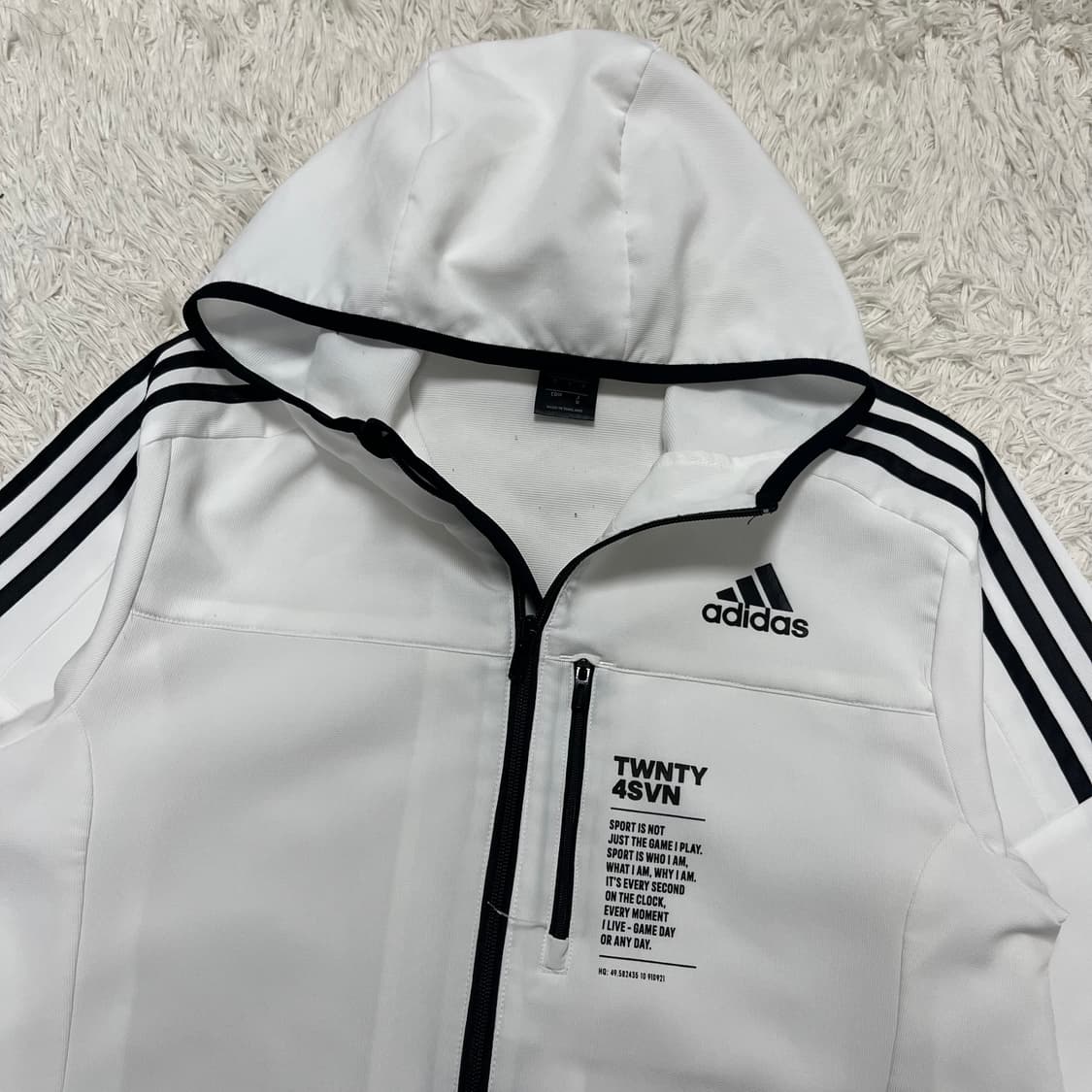 Adidas white windbreaker 상품이미지5