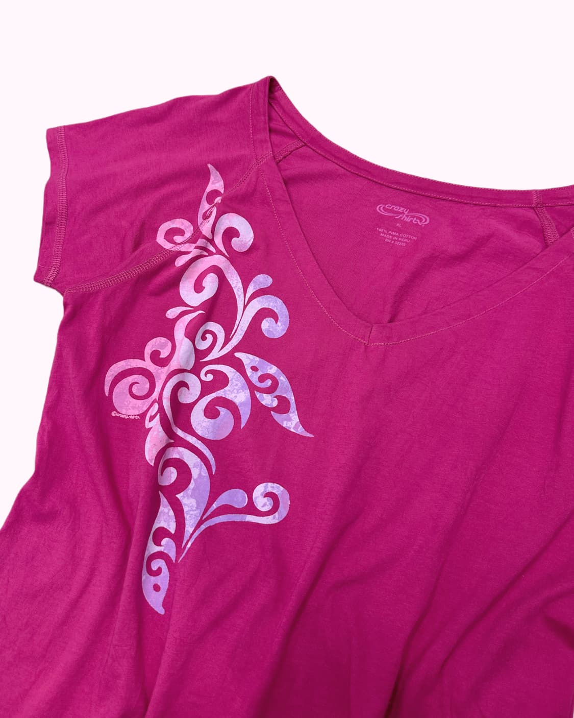 magenta pima cotton t-shirt 상품이미지3