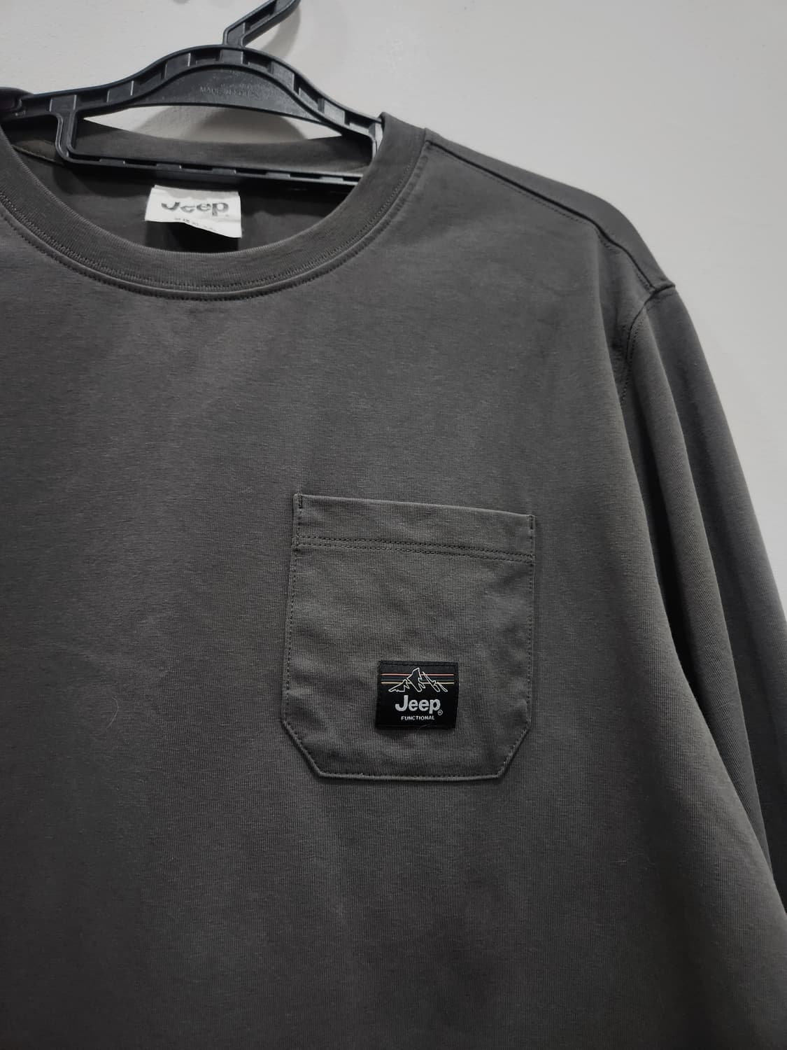[100] Jeep 지프 포켓 긴팔 티셔츠 남성 100사이즈 상품이미지3