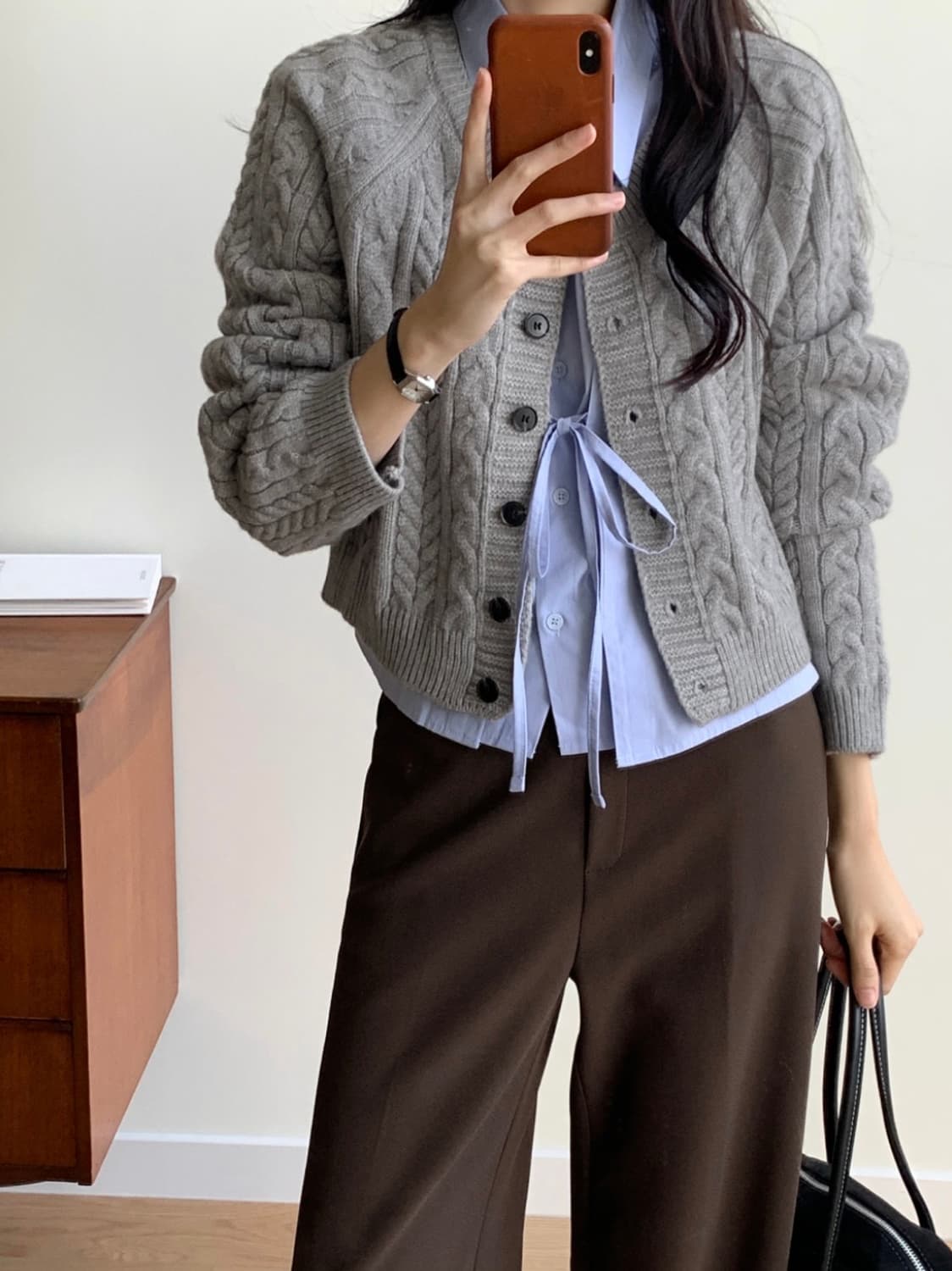 (새상품, 미개봉) 98도씨 워크 히든밴딩 일자 슬랙스 (도톰ver.) 상품이미지4