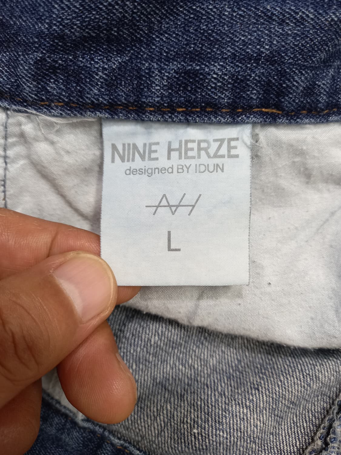 35 NINE HERZE 워싱 세미와이드진 35-247 상품이미지7