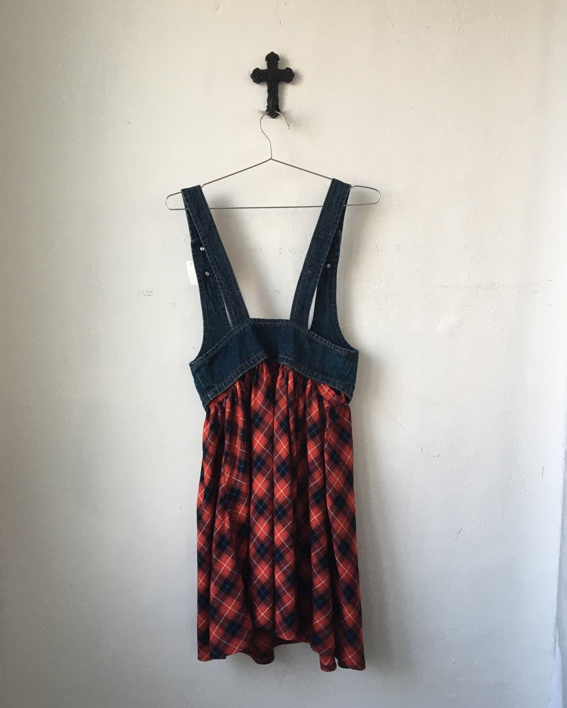 Skirt layered denim vest 상품이미지2