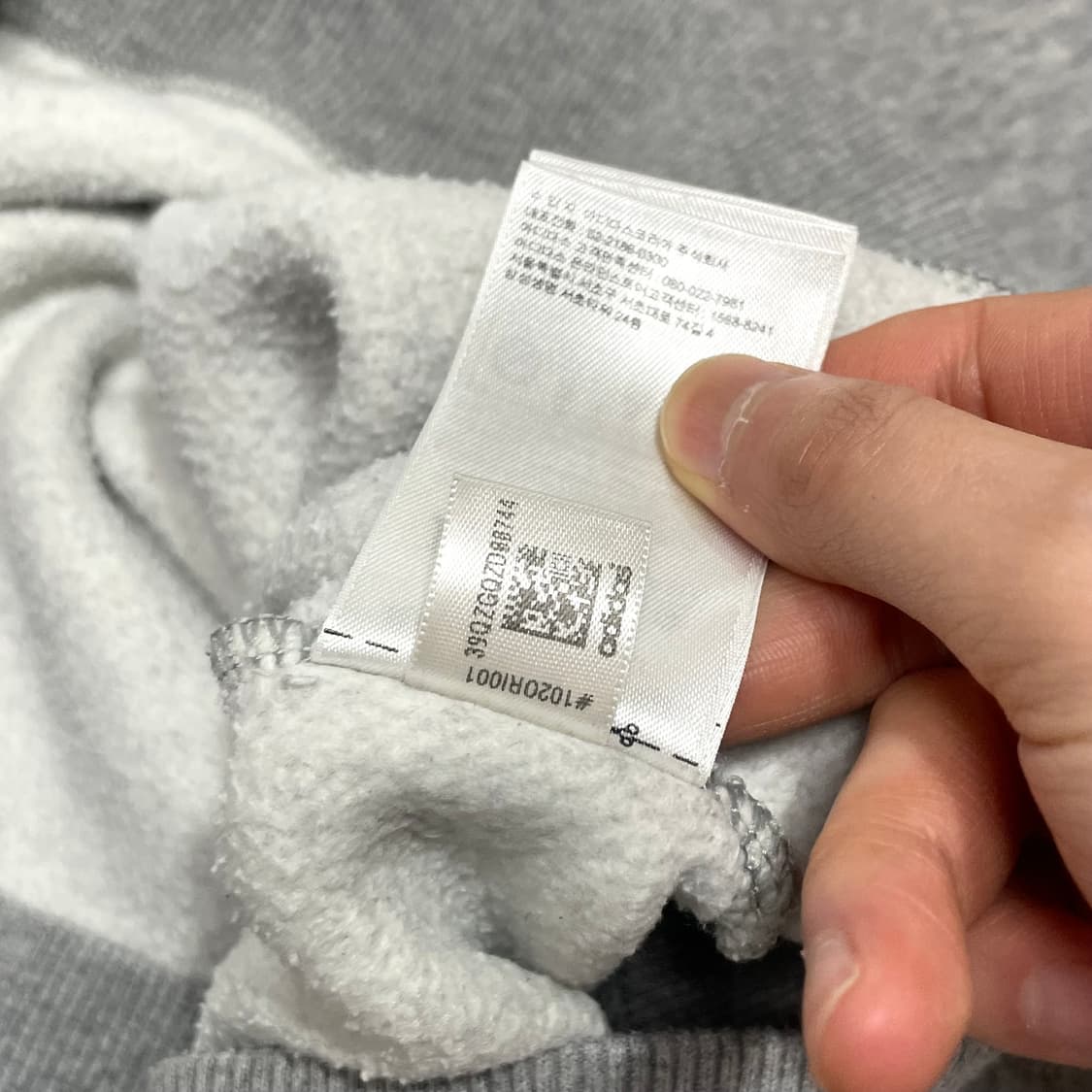 아디다스 오리지널 파이어버드로고 그레이 기모 맨투맨 남성100 상품이미지5