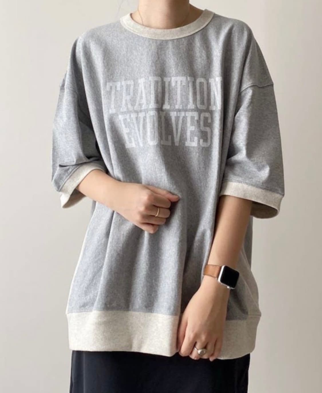 GU 하프 슬리브 스웨트셔츠 반팔맨투맨 상품이미지3