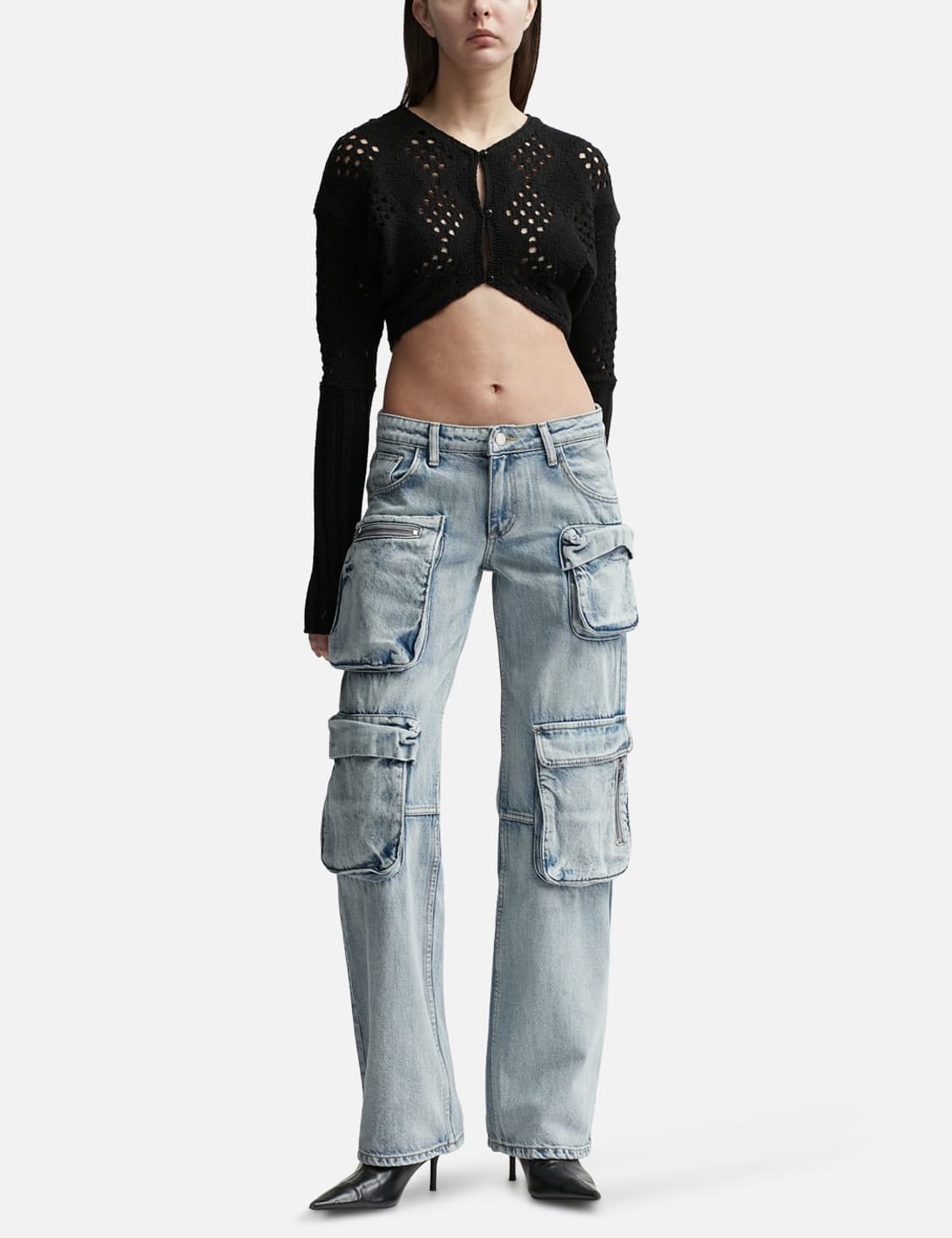 open yy 오픈와이와이 카고포켓진 1사이즈 상품이미지1