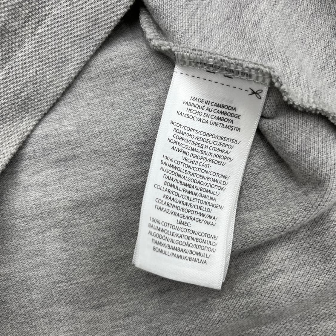 폴로 랄프로렌 곰돌이 로고 그레이 pk 긴팔티 XL 상품이미지5