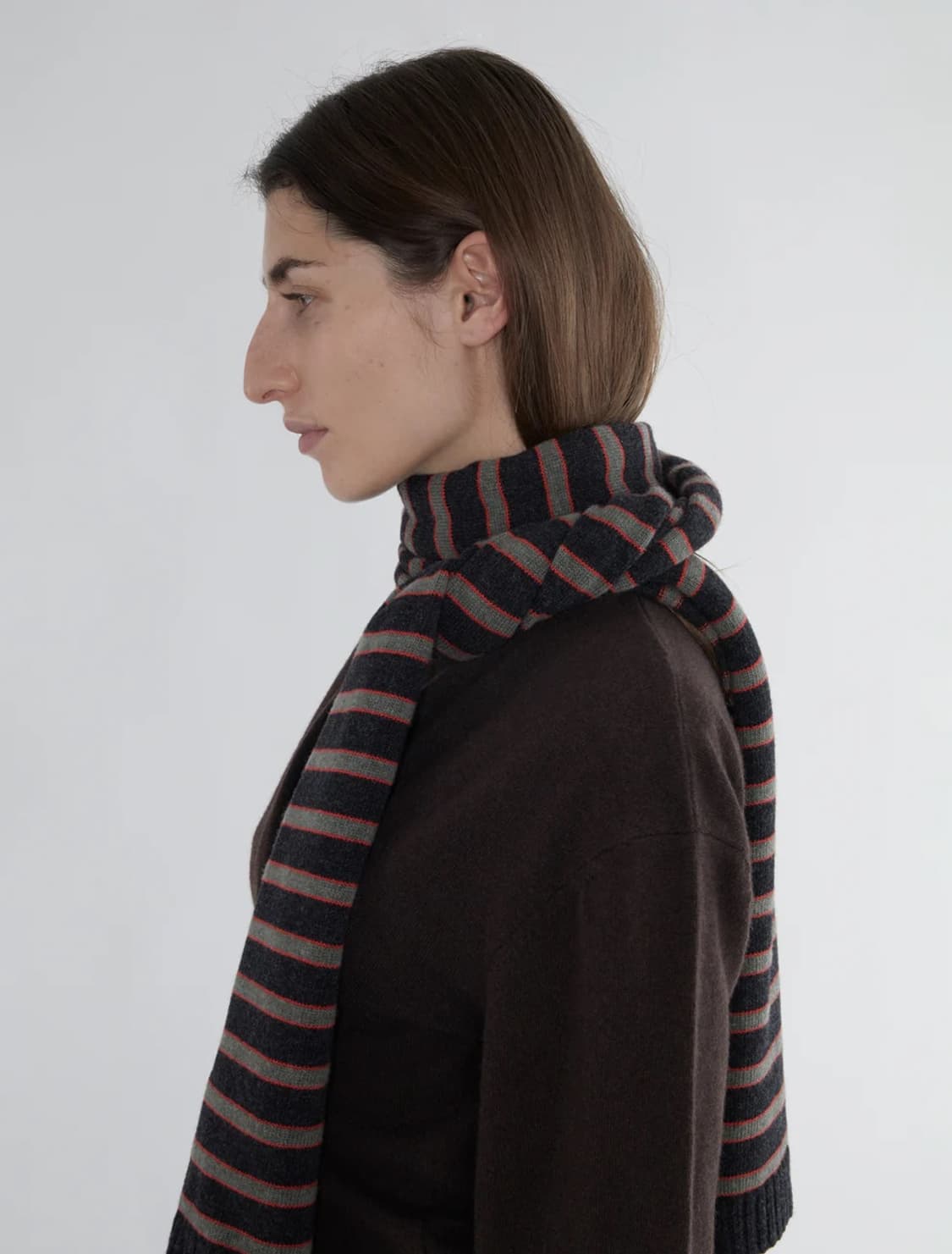 팔로마울 Bela 스트라이프 머플러/차콜 상품이미지5