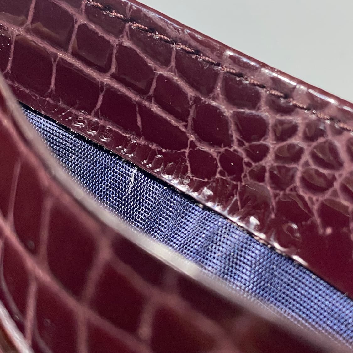 [정품] 아스피날오브런던 크록레더 슬림 카드지갑 상품이미지6