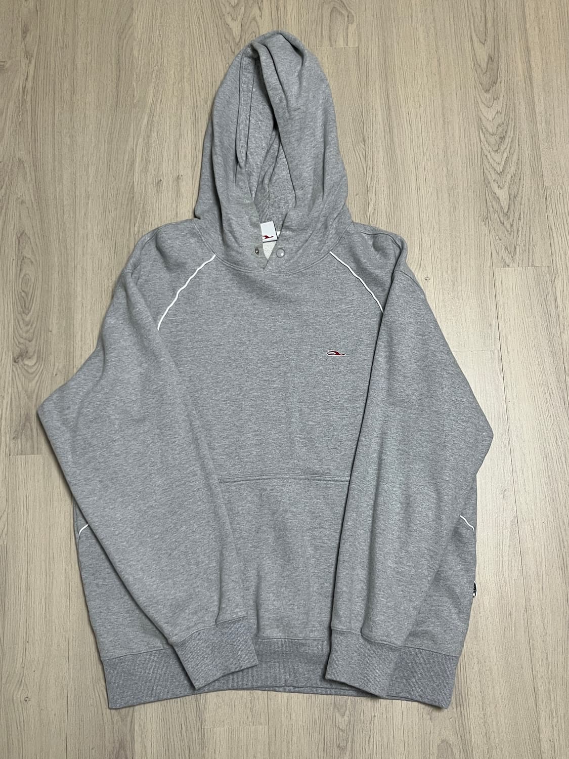 회색 후드티 상품이미지1